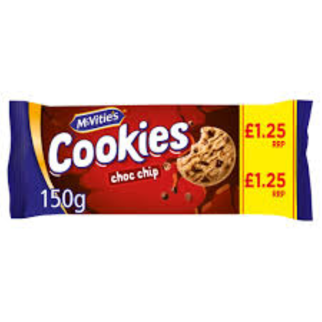 MCVITIES MINI COOKIES CHOCOLATE CHIP 150G